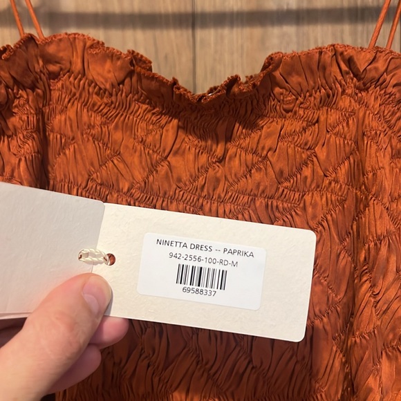 NWOT Doen Ninetta Dress in Paprika Sz M - Picture 7 of 7